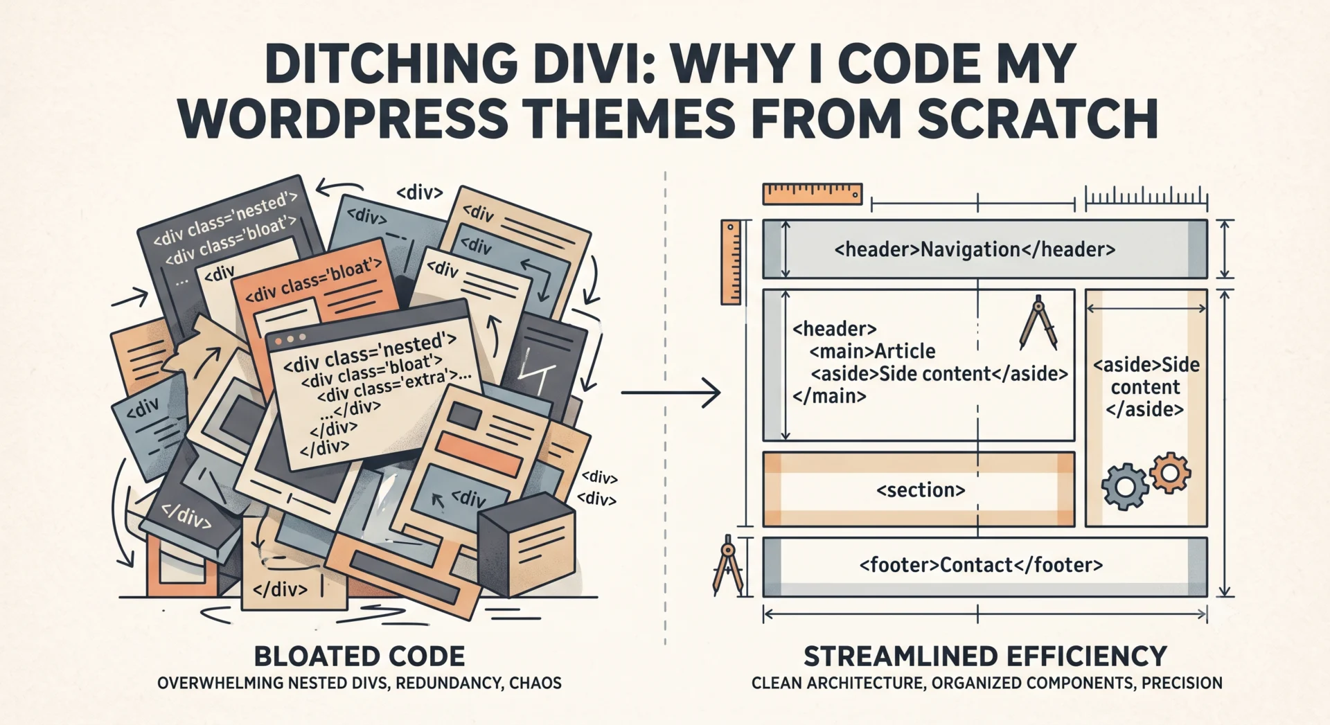 Ditching Divi: Why I Code My WordPress Themes From Scratch