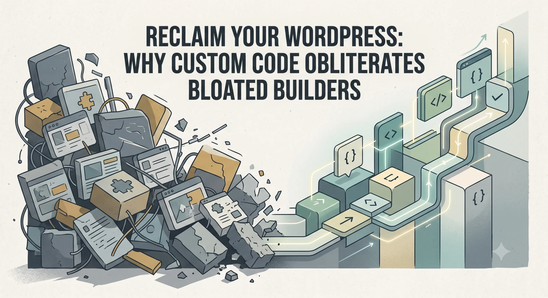 Reclaim Your WordPress: Why Custom Code Obliterates Bloated Builders