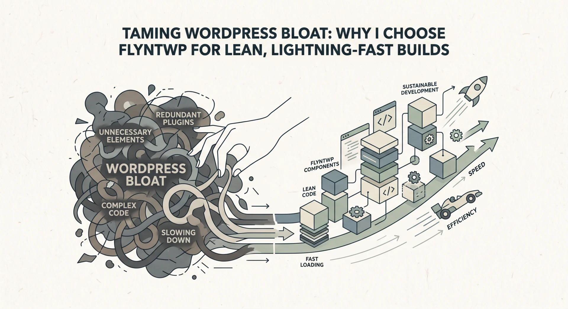 Taming WordPress Bloat: Why I Choose FlyntWP for Lean, Lightning-Fast Builds