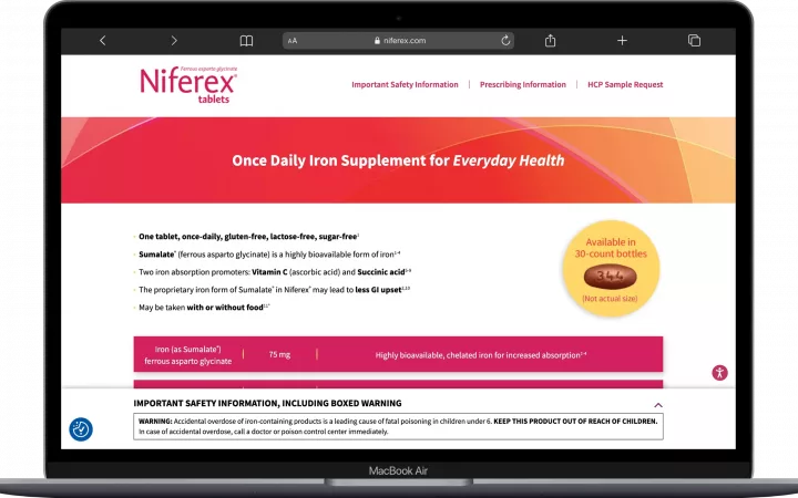 Niferex — desktop