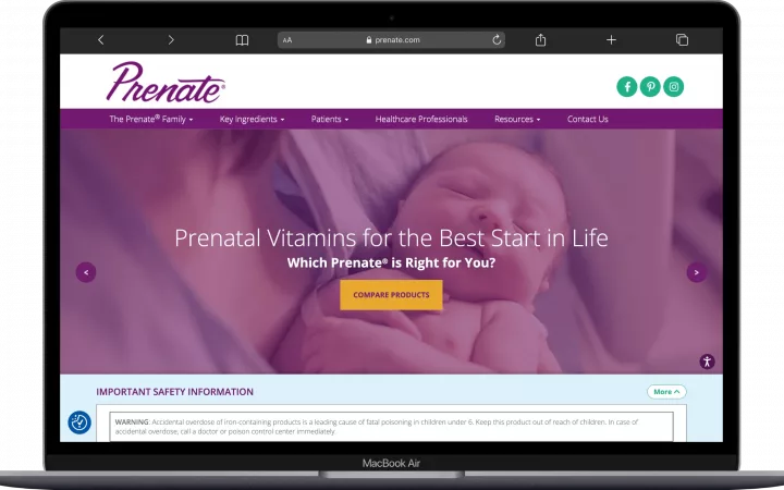 Prenate — desktop