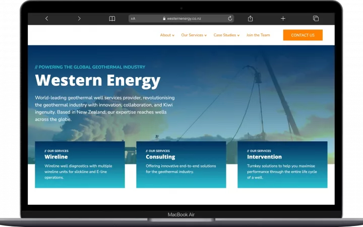 Western Energy — desktop