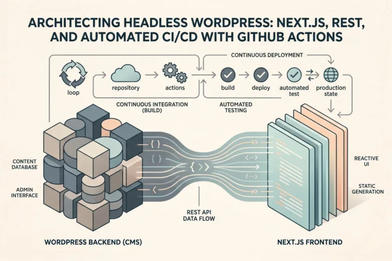 Architecting Headless WordPress: Next.js, REST, and Automated CI/CD with GitHub Actions