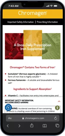Chromagen Rx — mobile