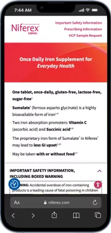 Niferex — mobile