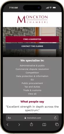 Monckton Chambers — mobile