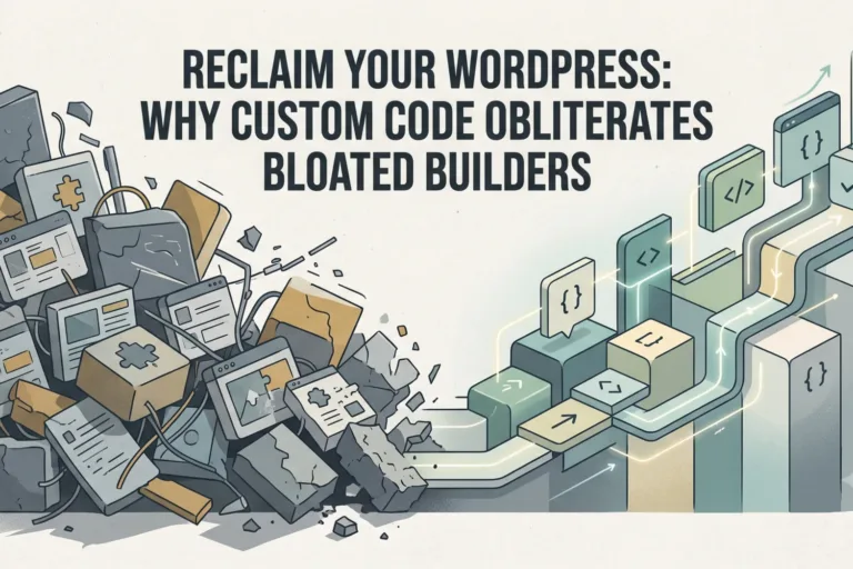 Reclaim Your WordPress: Why Custom Code Obliterates Bloated Builders