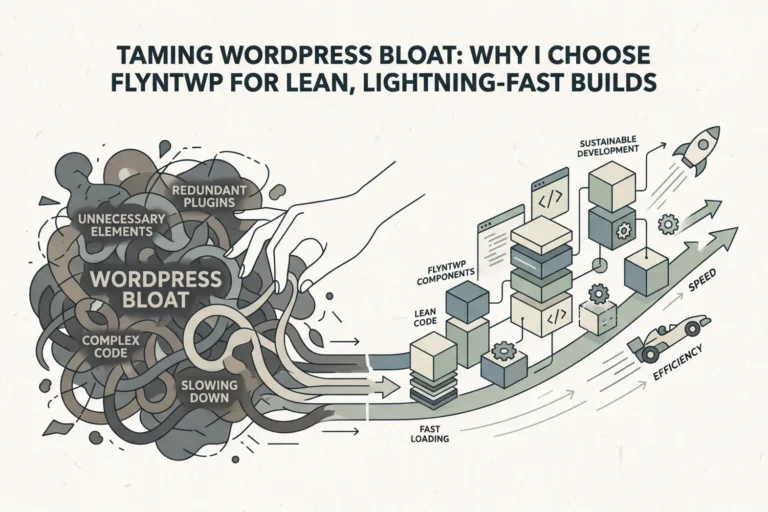 Taming WordPress Bloat: Why I Choose FlyntWP for Lean, Lightning-Fast Builds