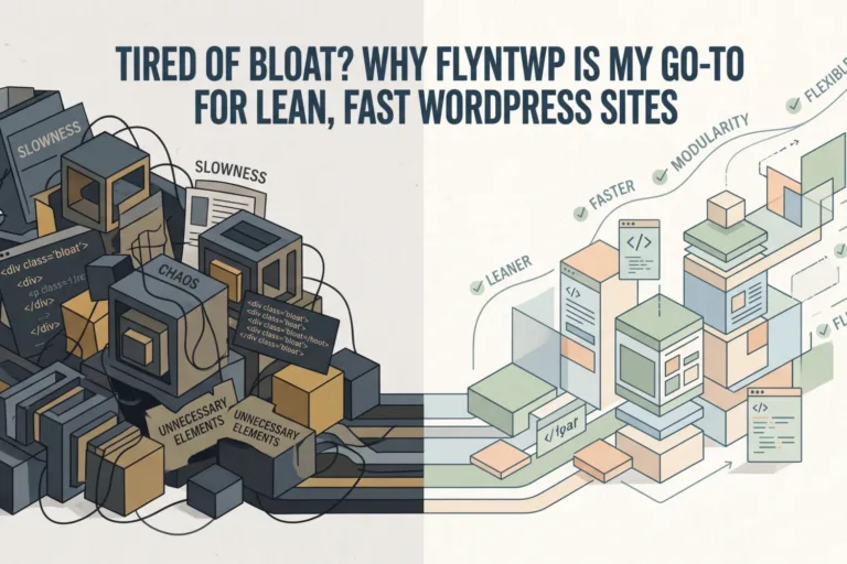Tired of Bloat? Why FlyntWP is My Go-To for Lean, Fast WordPress Sites