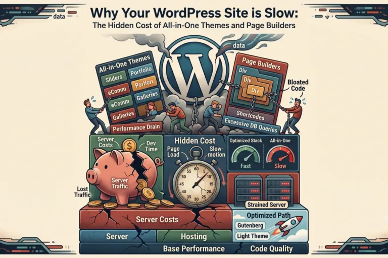 Why Your WordPress Site is Slow: The Hidden Cost of All-in-One Themes and Page Builders