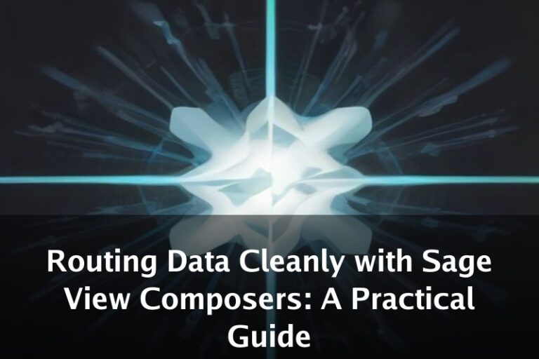 Routing Data Cleanly with Sage View Composers: A Practical Guide