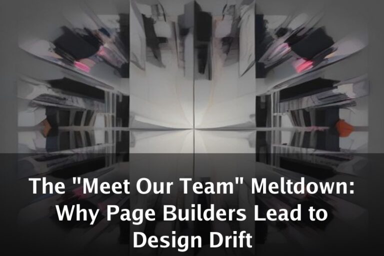 The "Meet Our Team" Meltdown: Why Page Builders Lead to Design Drift
